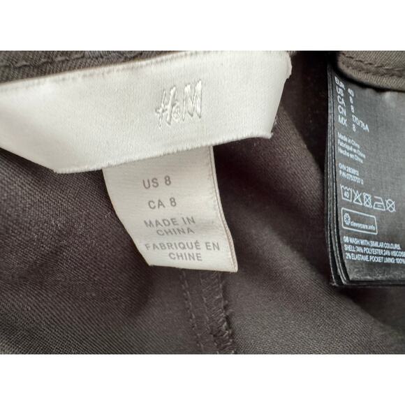 H&M Black Dress Pants Women’s Size 8 Ankle Length Workwear Slacks Excellent Cond - Picture 5 of 6